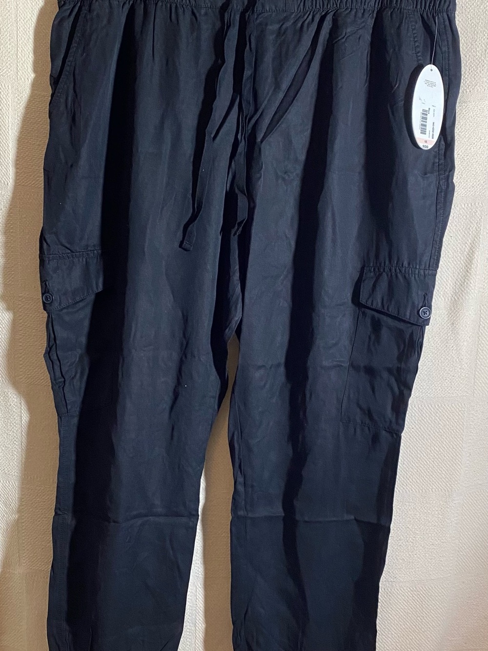 jcpenney Women's Cargo Drawstring Pants Black